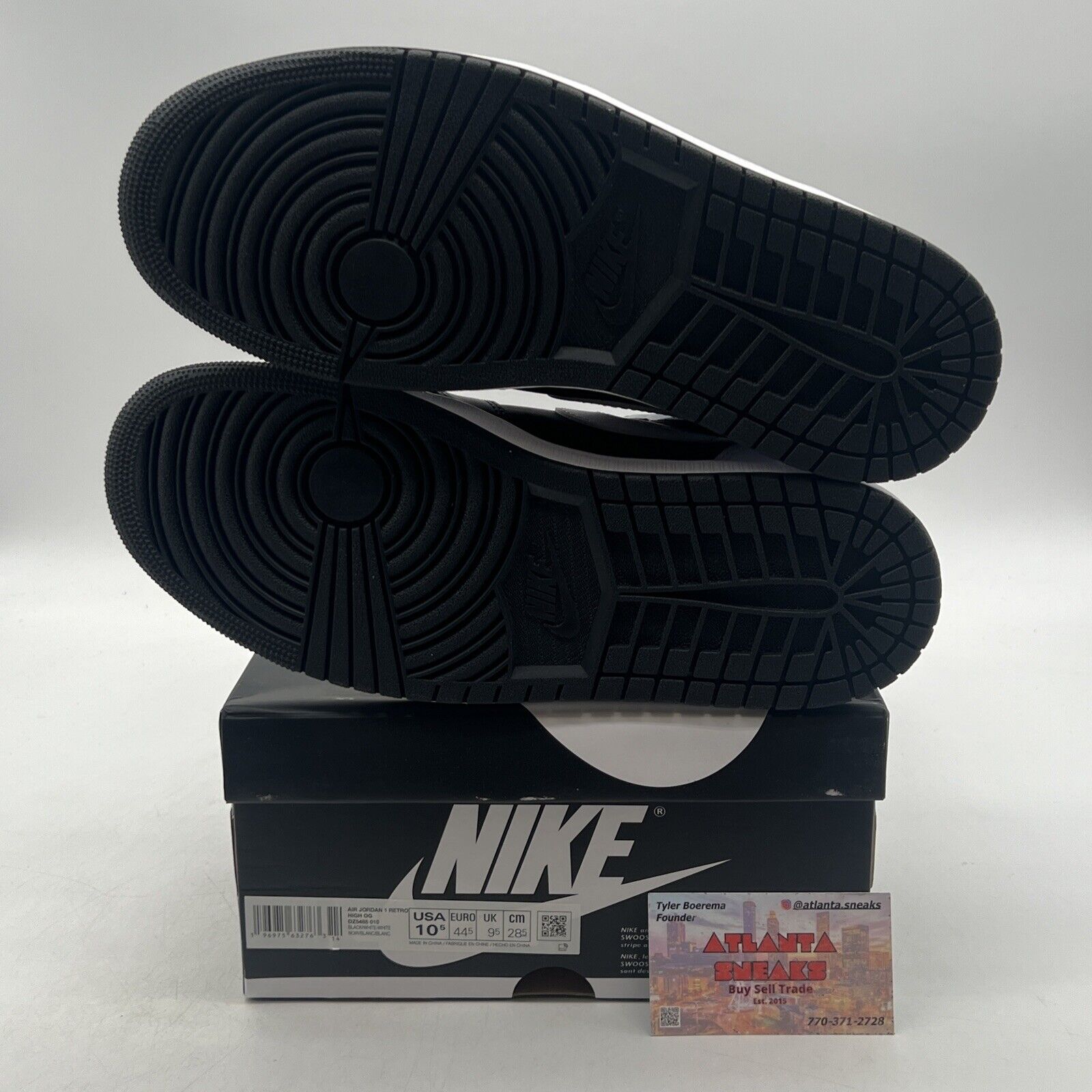 Size 10.5 - Air Jordan 1 Retro OG High Black White 2.0 (DZ5485-010)