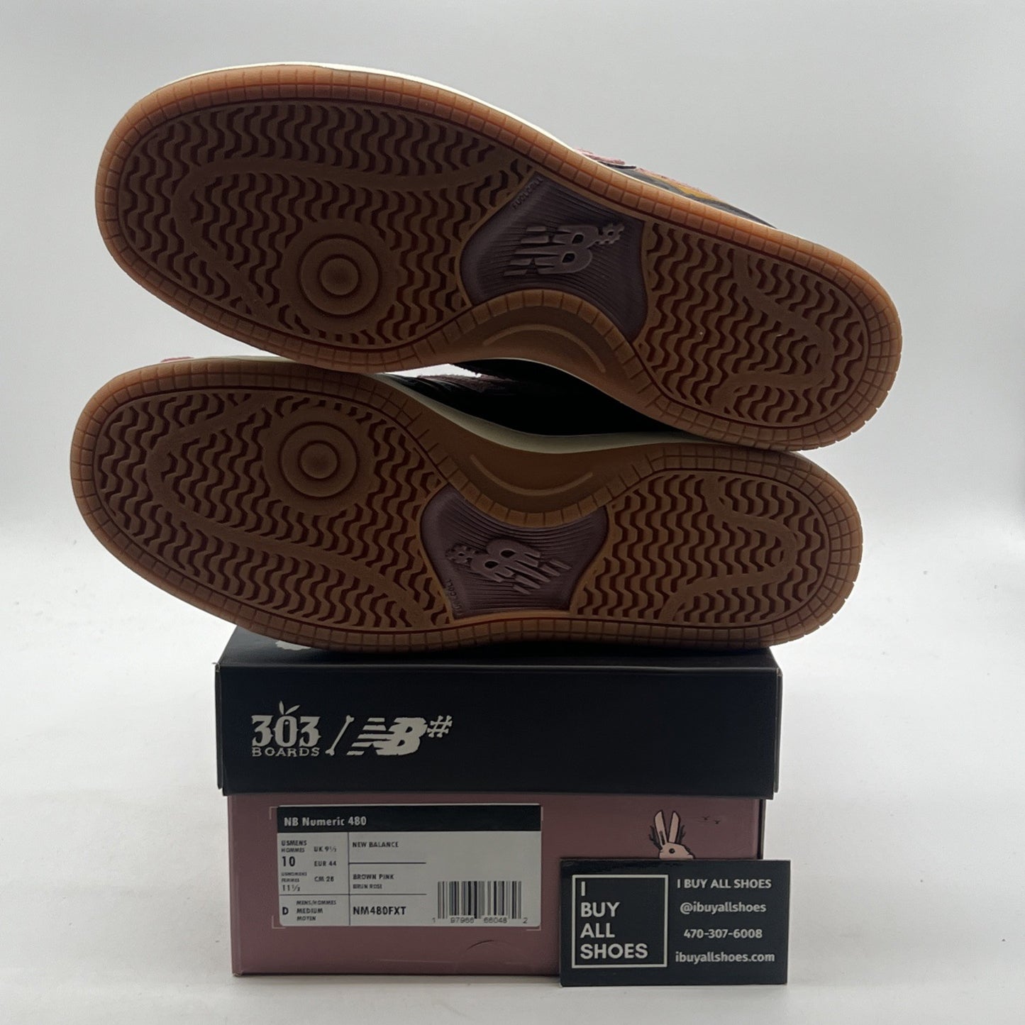 Size 10 - New Balance 303 Boards x Jeremy Fish x Numeric 480 Silly Pink Bunnies