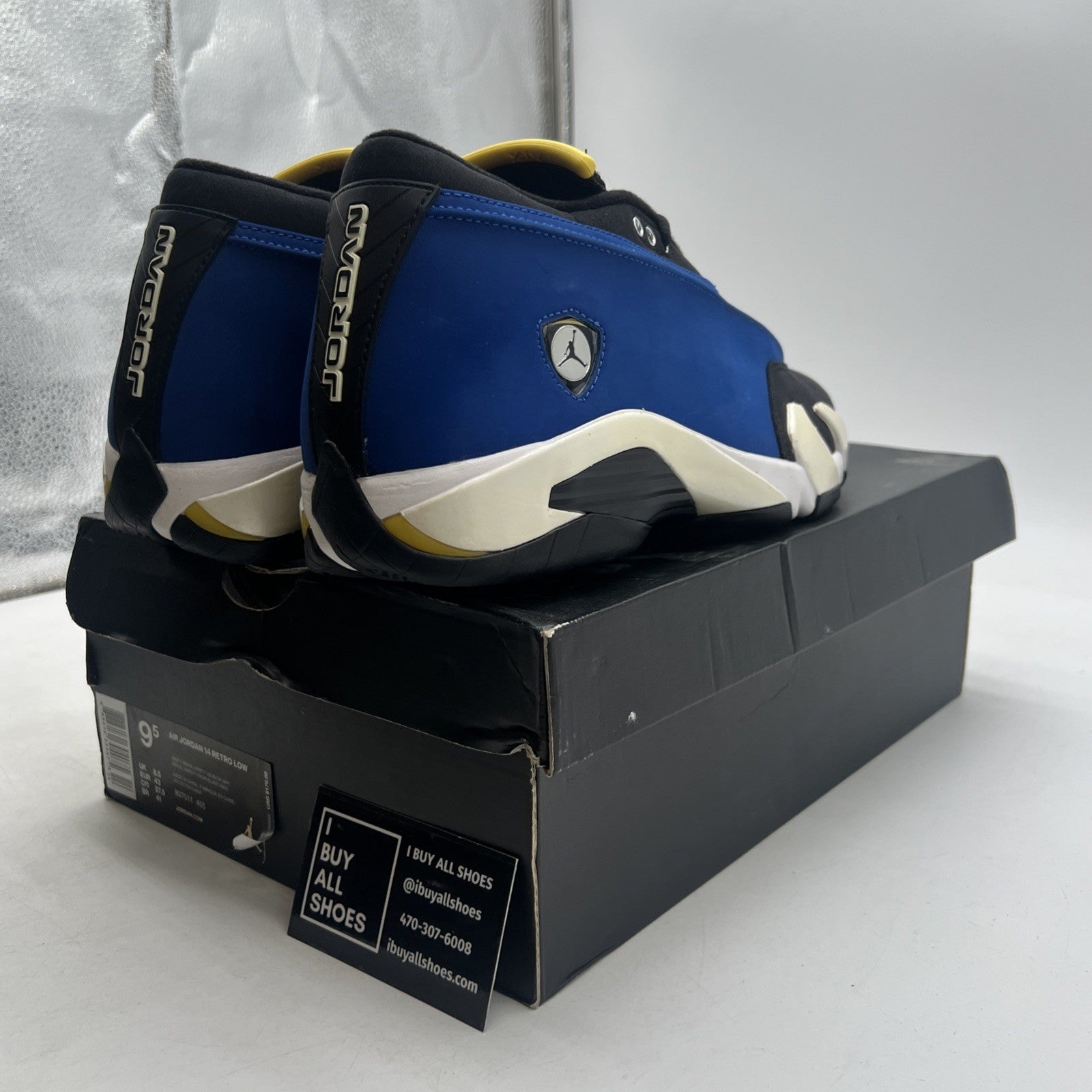Size 9.5 - Air Jordan 14 Retro 2015 Low Laney (807511-405)