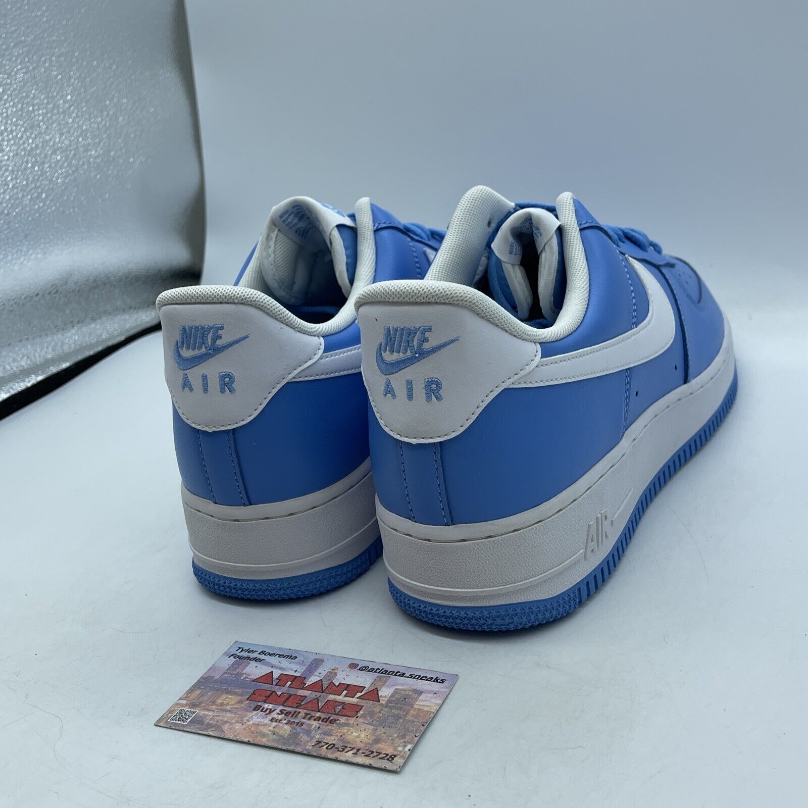 Size 12 - Air Force 1 University Blue White Leather (DC2911-400)