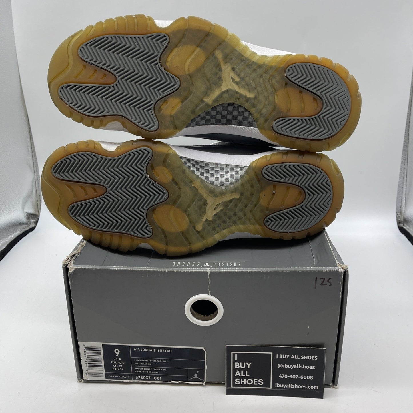 Size 9 - Air Jordan 11 Retro 2010 Cool Grey Suede Leather (378037-001)