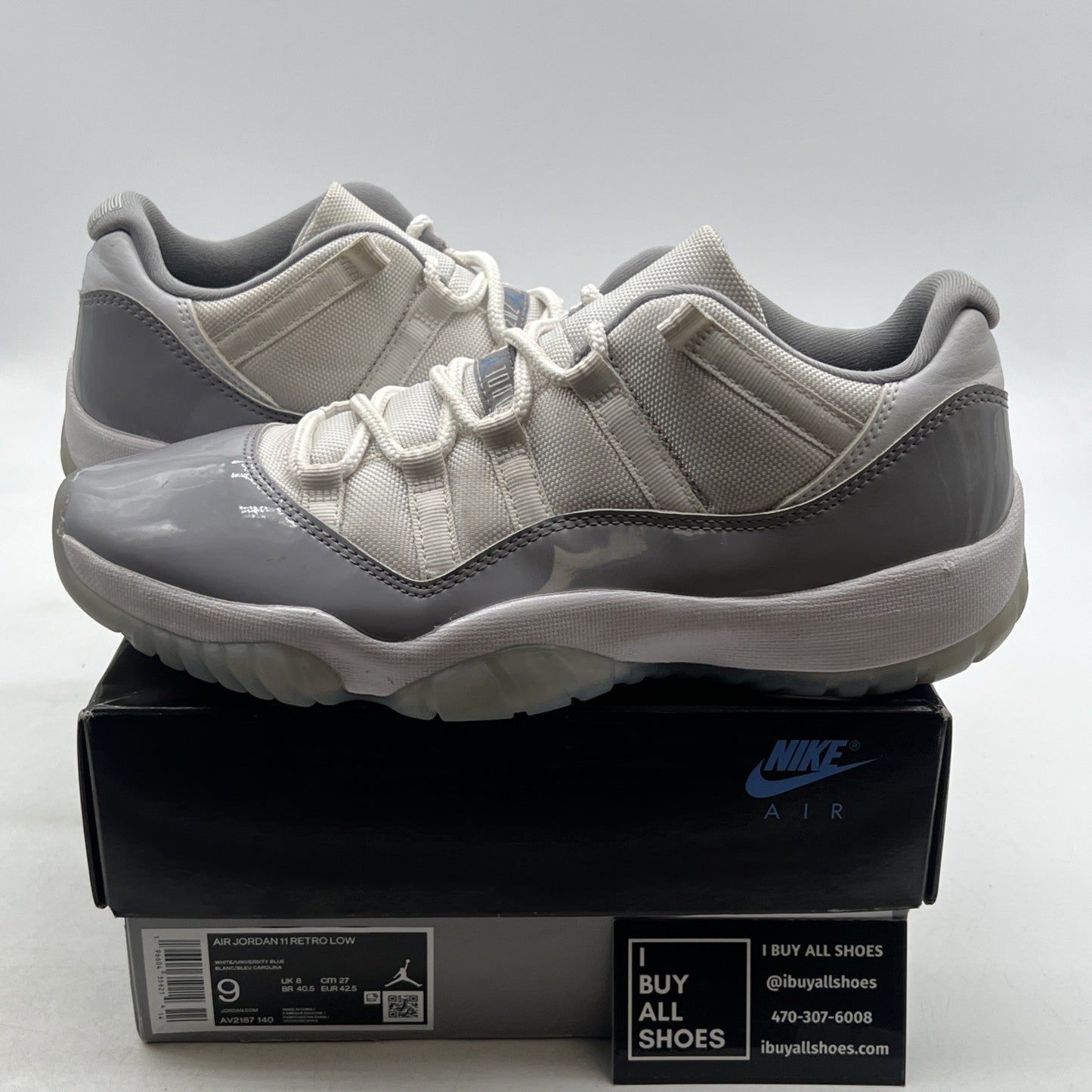 Size 9 - Air Jordan 11 Retro Low Cement Grey (AV2187-140)