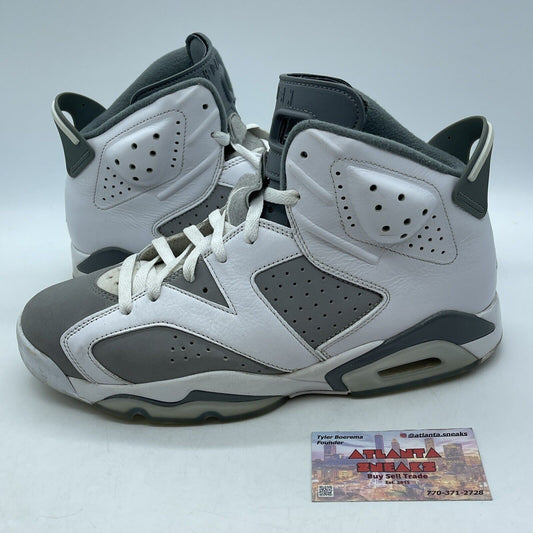 Size 10.5 - Jordan 6 Retro Low Cool Grey White Suede Leather (CT8529-100)