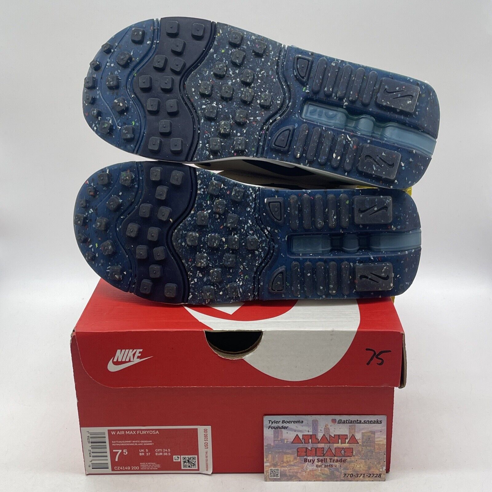 Size 7.5W - Nike Air Max Furyosa Rattan Obsidian Suede Leather (CZ4149-200)