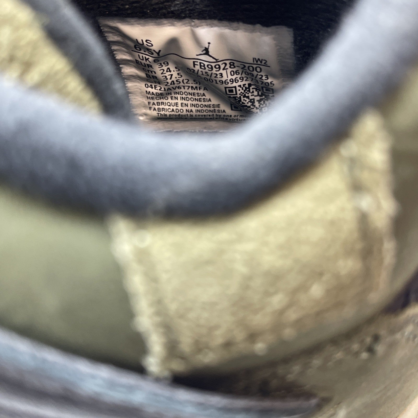 Size 6.5Y (GS) - Jordan 4 SE Retro Low Craft - Olive Black Suede (FB9928-200)