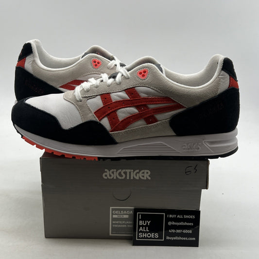 Size 11 - ASICS Gel-Saga 'Black White Orange' (1193AO95-100)