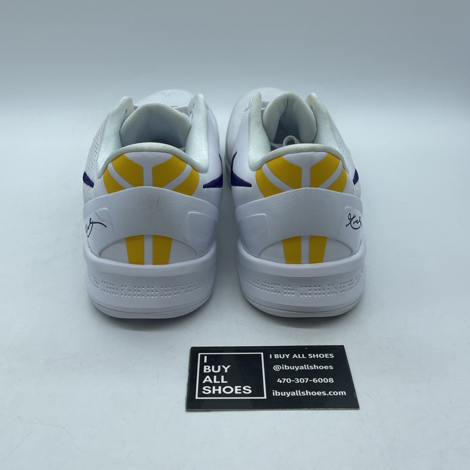 Size 9 - Nike Kobe 8 Protro Lakers Home  Unreleased White Suede (HF9550-100)
