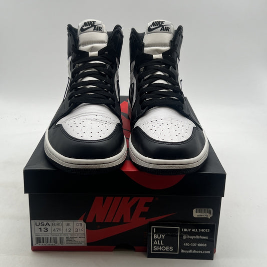 Size 13 - Air Jordan 1 Retro OG 2014 High Black White (555088-010)