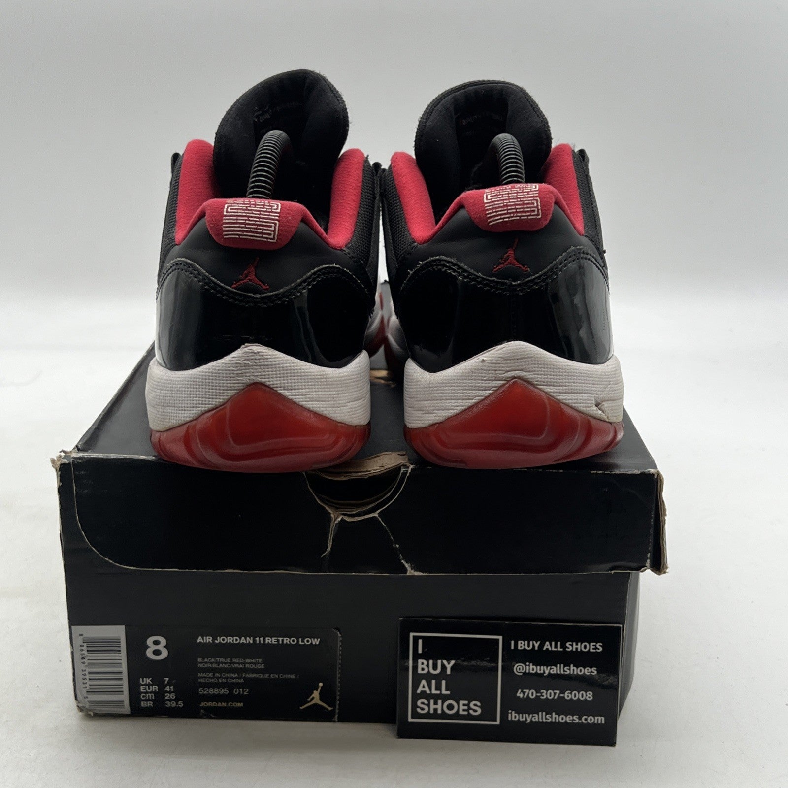 Size 8 - Air Jordan 11 Retro 2015 Low Bred (528895-012)