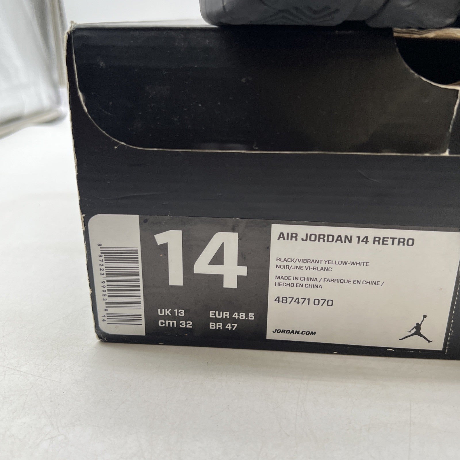 Size 14 - Air Jordan 14 Retro Thunder (487471-070)