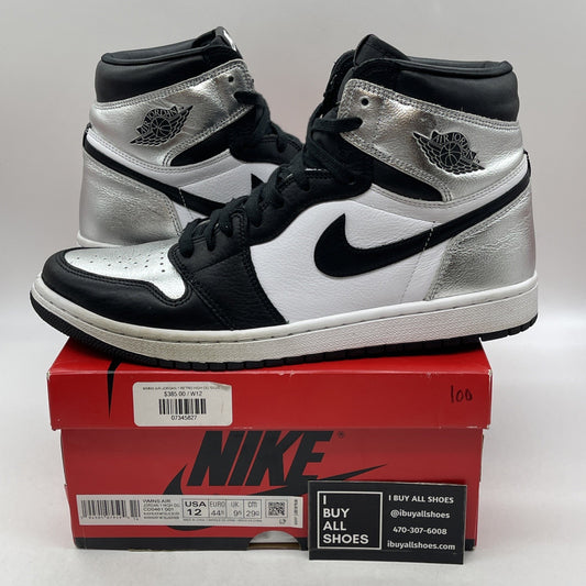 Size 12 - Air Jordan 1 High OG Metallic Silver (CD0461-001)