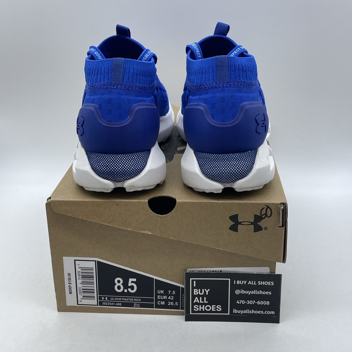 Size 8.5 - Under Armour Project Rock x HOVR Phantom Royal (3022541-400)