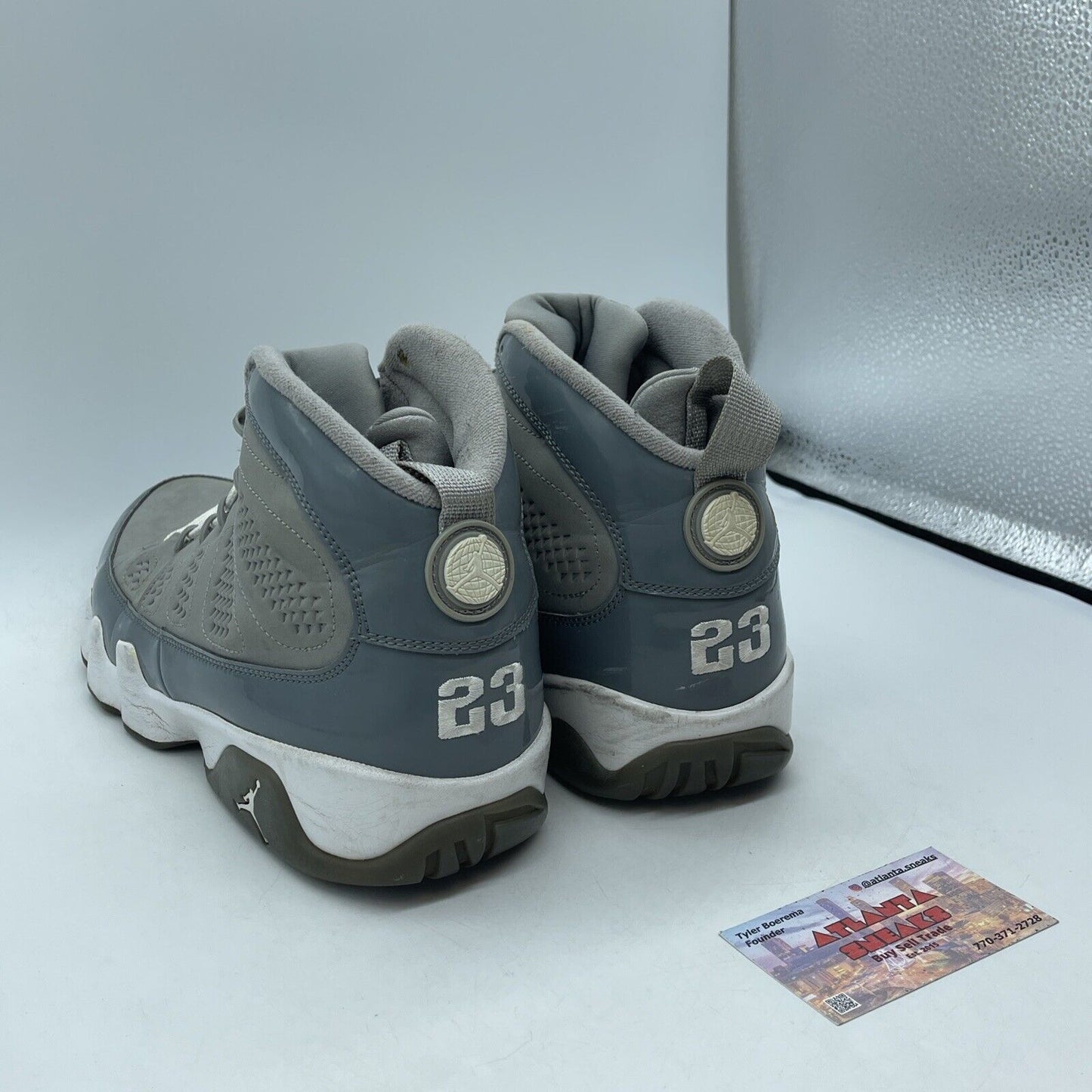 Size 10.5 - Air Jordan 9 Retro 2012 Cool Grey White Leather Suede (302370-015)
