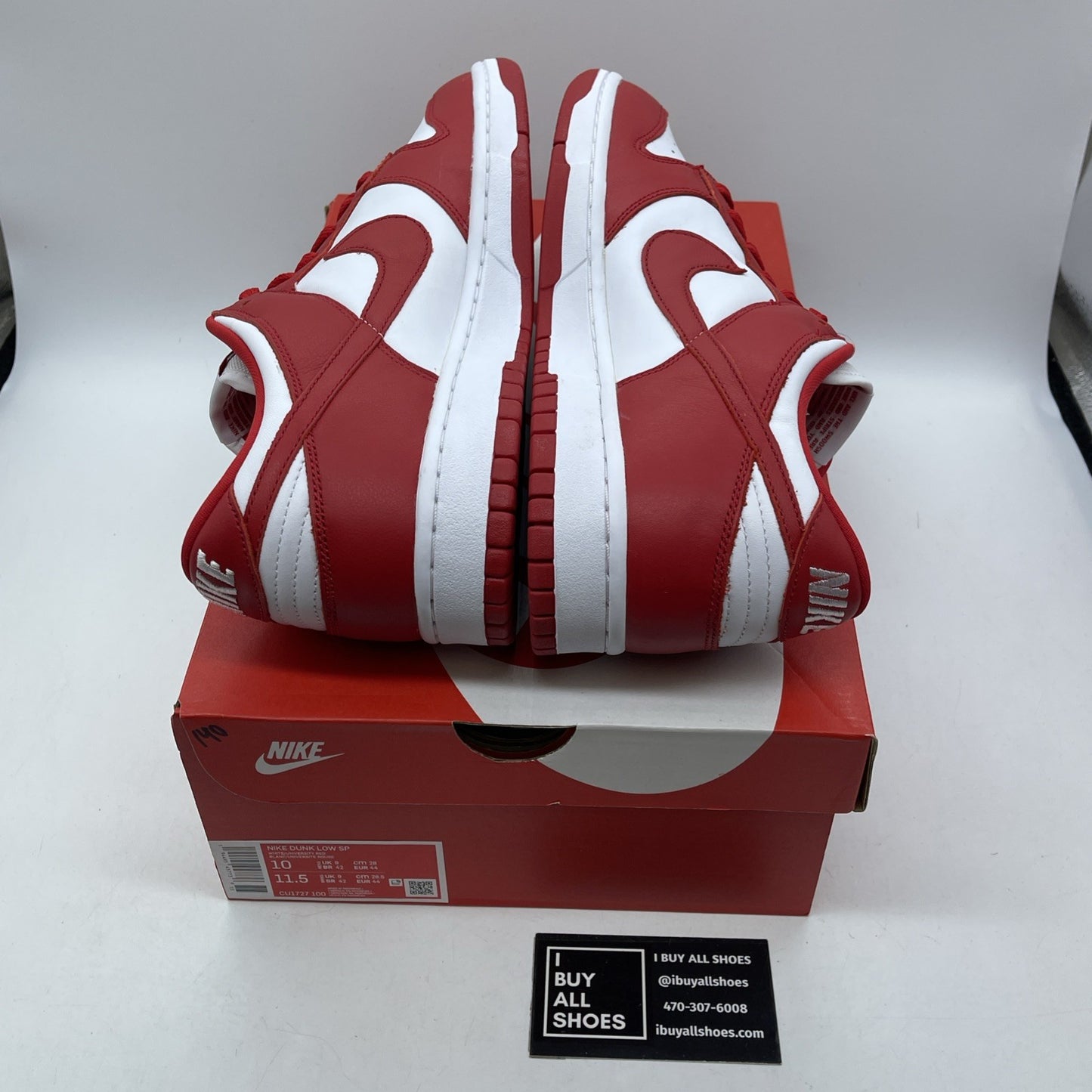 Size 10 - Nike Dunk Retro SP 2020 Low St. John's Red White Leather (CU1727-100)