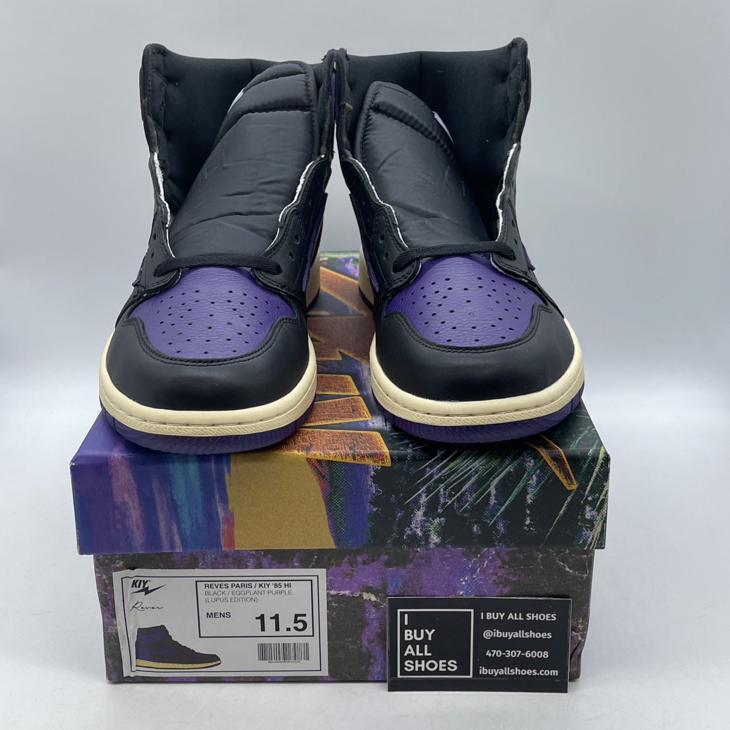Size 11.5 - Air Kiy x Reves Paris ‘85 Hi “Lupus Edition”
