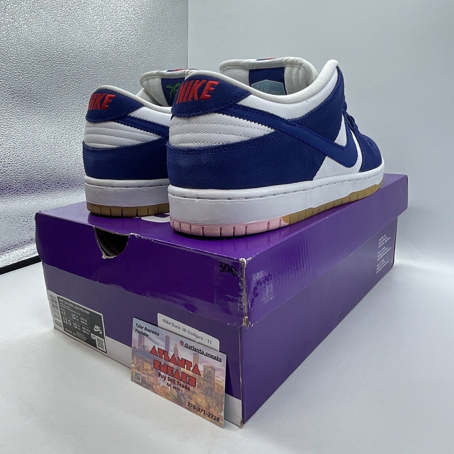 Size 11 - Nike SB Dunk Low Los Angeles Dodgers Blue White Red (DO9395-400)