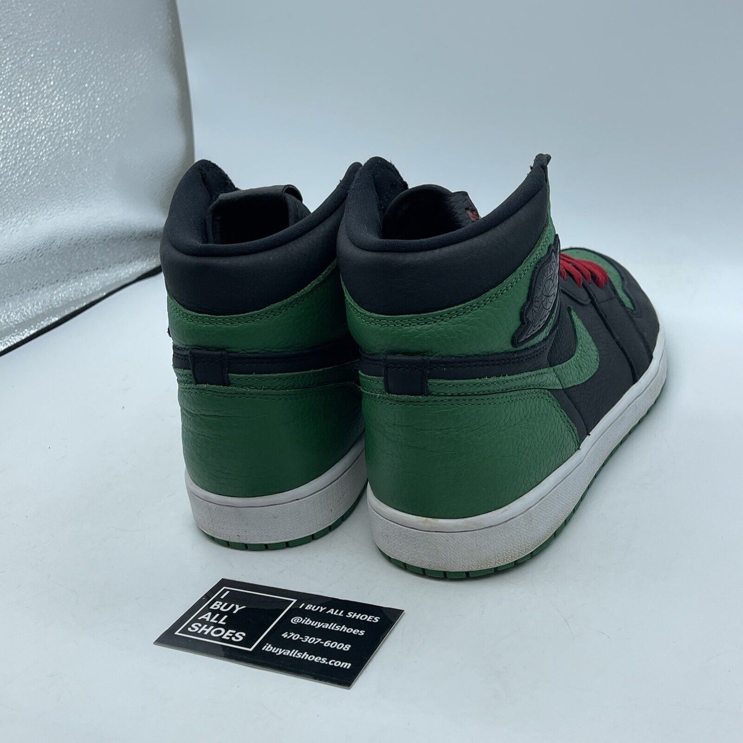 Size 11 - Jordan 1 Retro OG High Pine Green 2.0 Black Leather (555088-030)