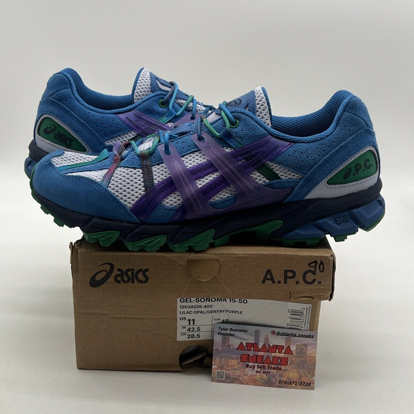 Size 11 - ASICS A.P.C. x Gel Sonoma 15-50 Lilac Opal (1203A226-400)