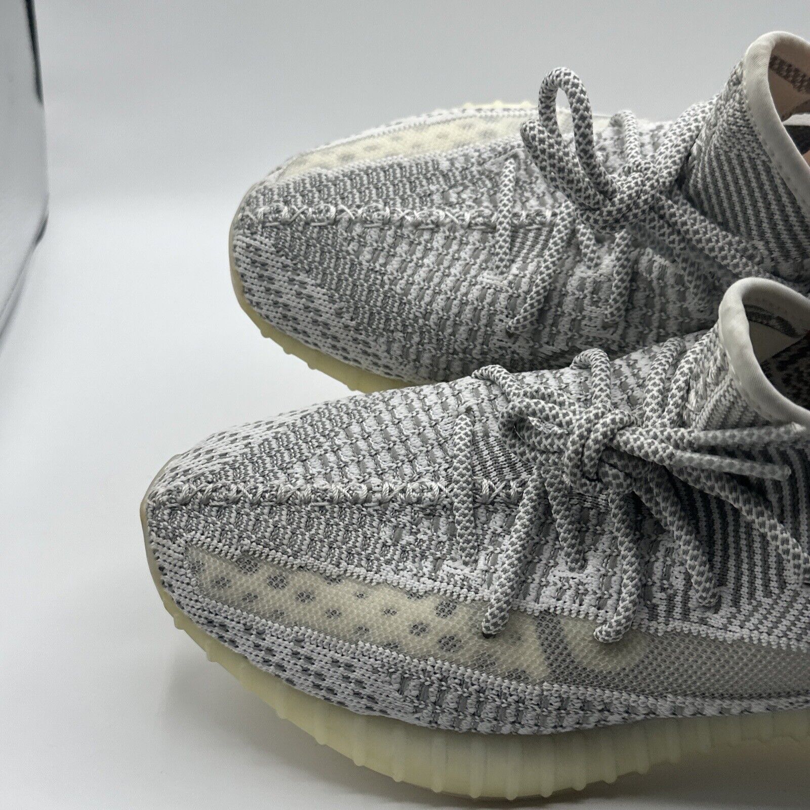 Size 9.5 - adidas Yeezy Boost 350 V2 Static Non-Reflective White Yellow Icy Og