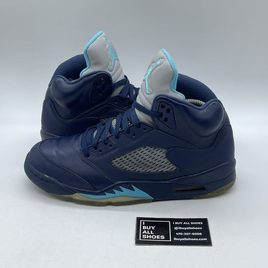 Size 9.5 - Air Jordan 5 Retro Pre-Grape Blue Leather (136027-405)