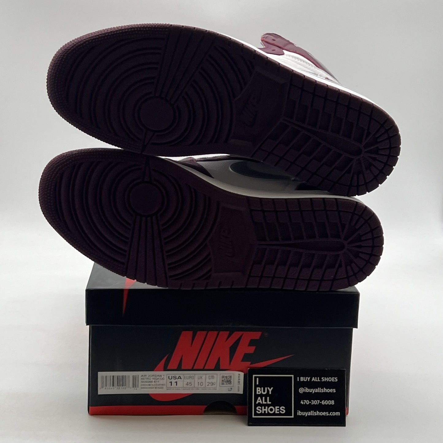 Size 11 - Air Jordan 1 Retro High OG Bordeaux (555088-611)