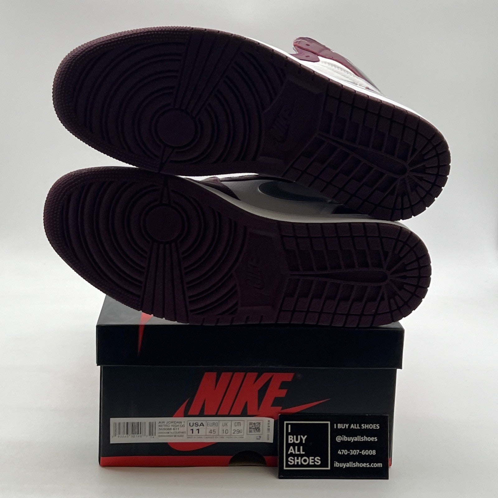 Size 11 - Air Jordan 1 Retro High OG Bordeaux (555088-611)