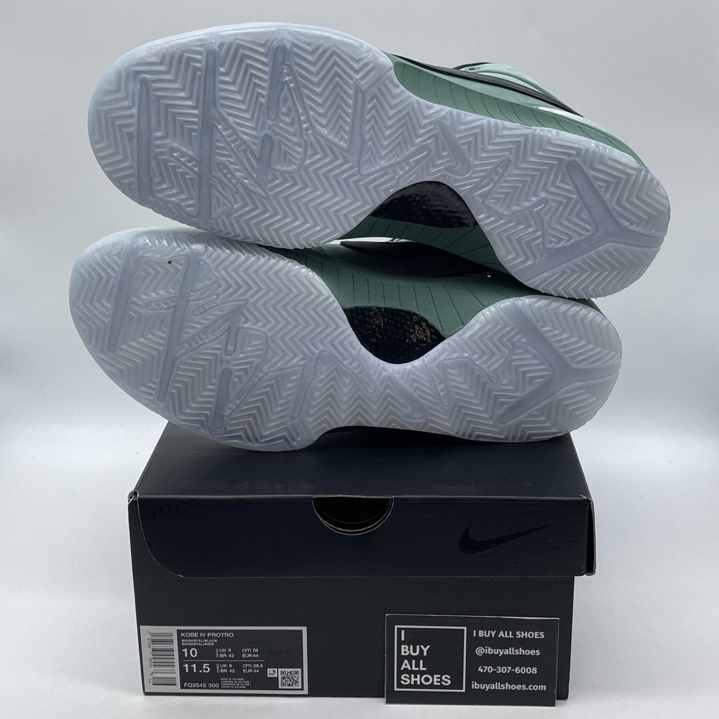 Size 10 - Nike Zoom Kobe 4 Protro Girl Dad Green Black Suede (FQ3545-300)