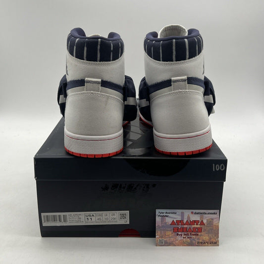 Size 11 - Air Jordan 1 Retro Utility High Quai 54 White Navy (DV1717-100)