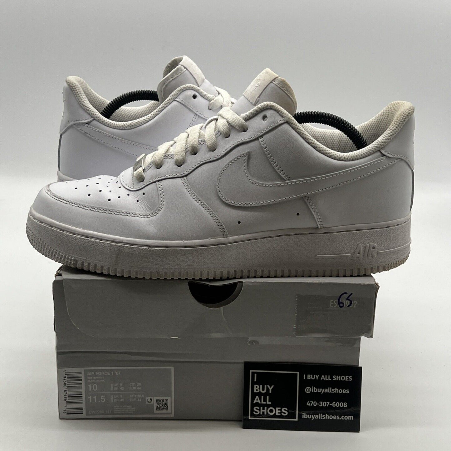 Size 10 - Nike Air Force 1 '07 Low Triple White (CW2288-111)
