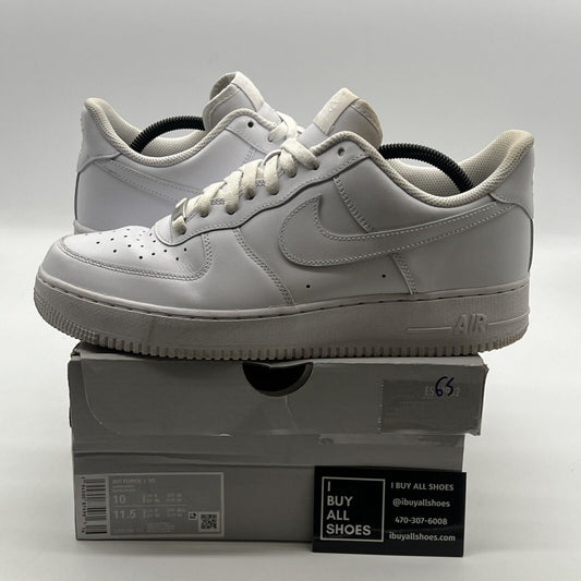 Size 10 - Nike Air Force 1 '07 Low Triple White (CW2288-111)