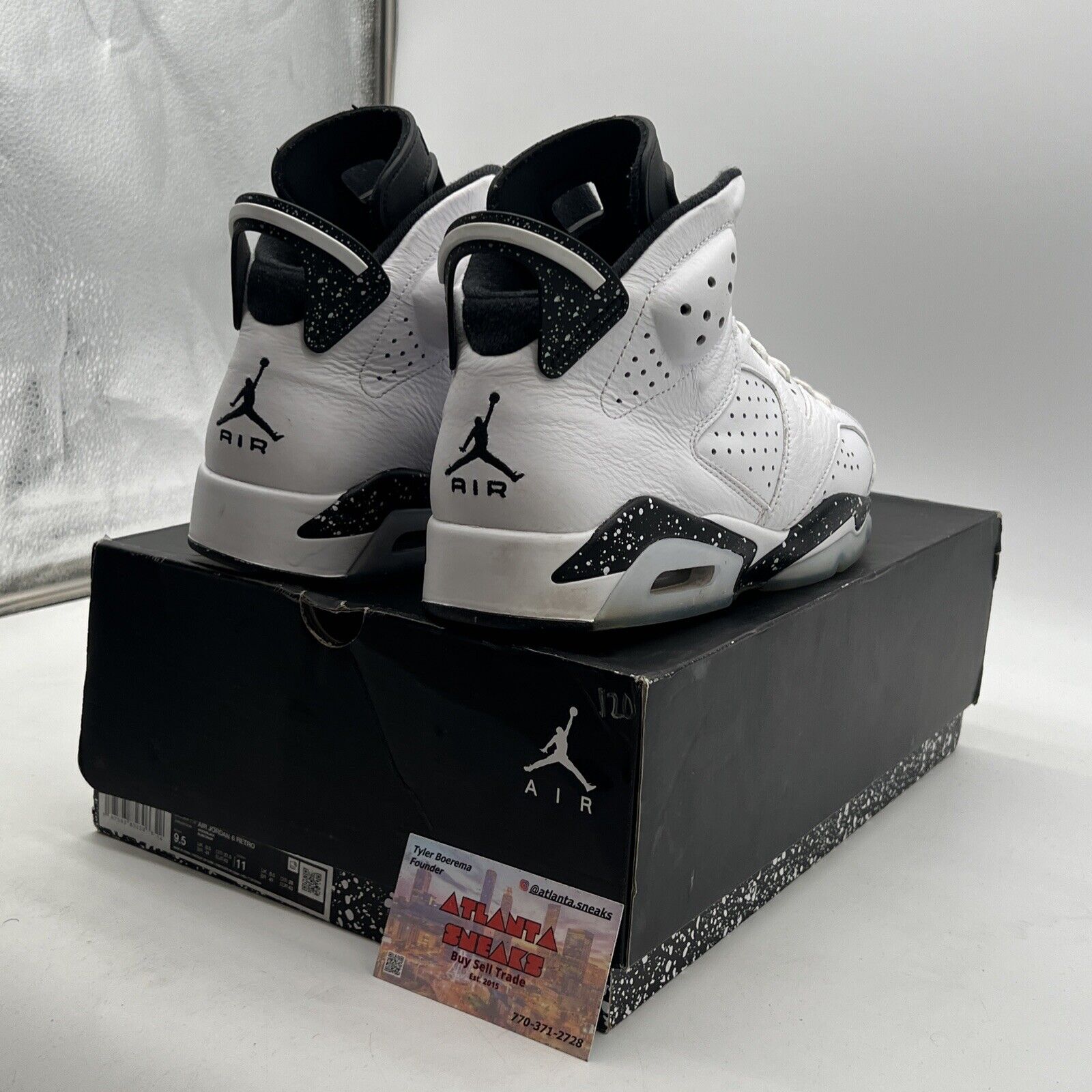 Size 9.5 - Air Jordan 6 Retro Reverse Oreo (CT8529-112)