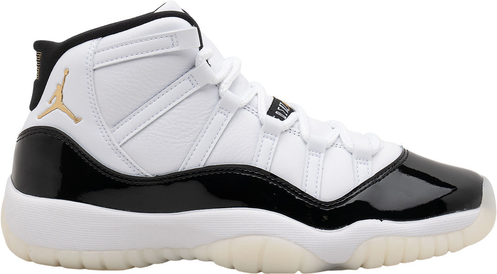 Size 7Y (GS) - Jordan 11 Retro Mid DMP White Black Leather (378038-170)