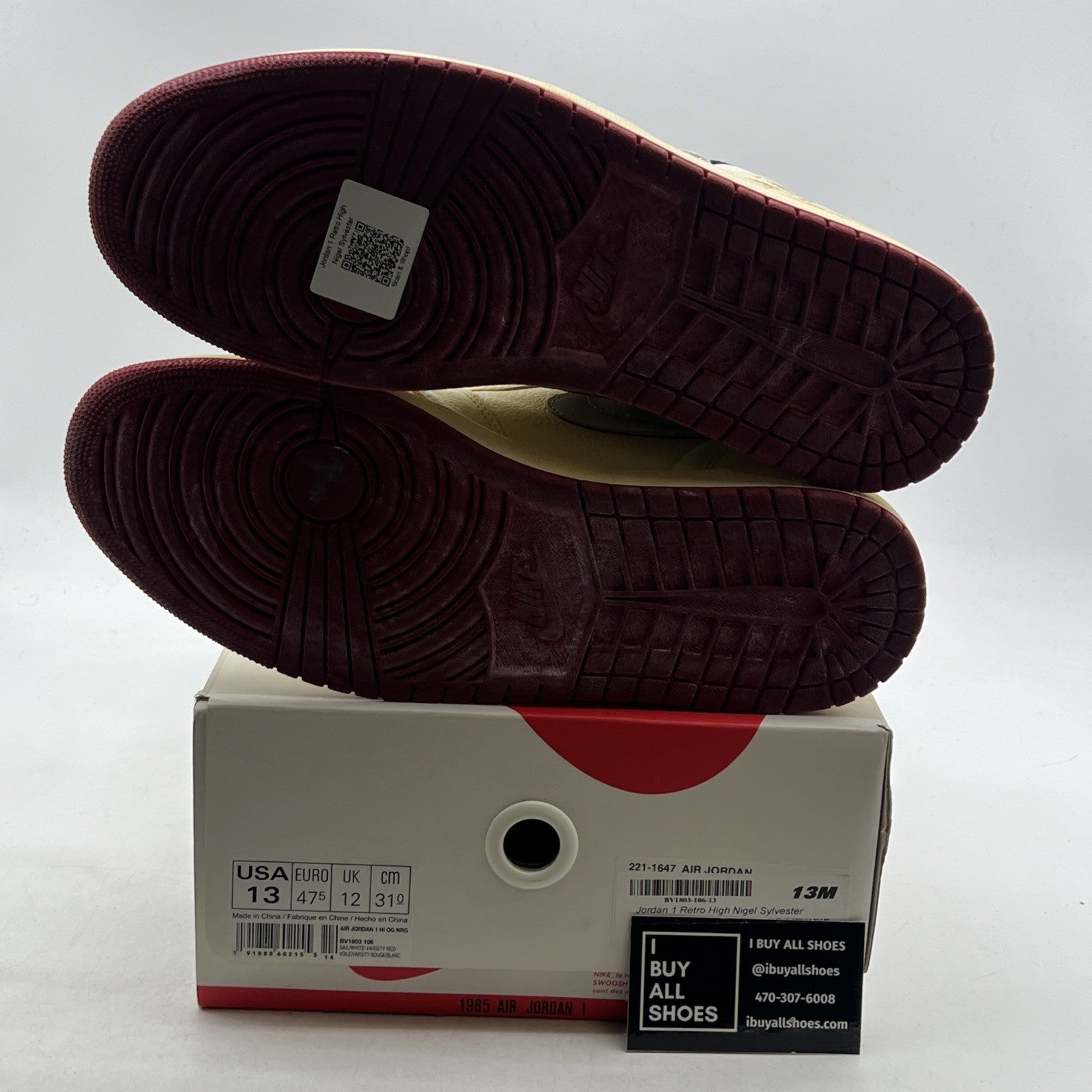 Size 13 - Air Jordan 1 Retro High OG Nigel Sylvester 2018 (BV1803-106)