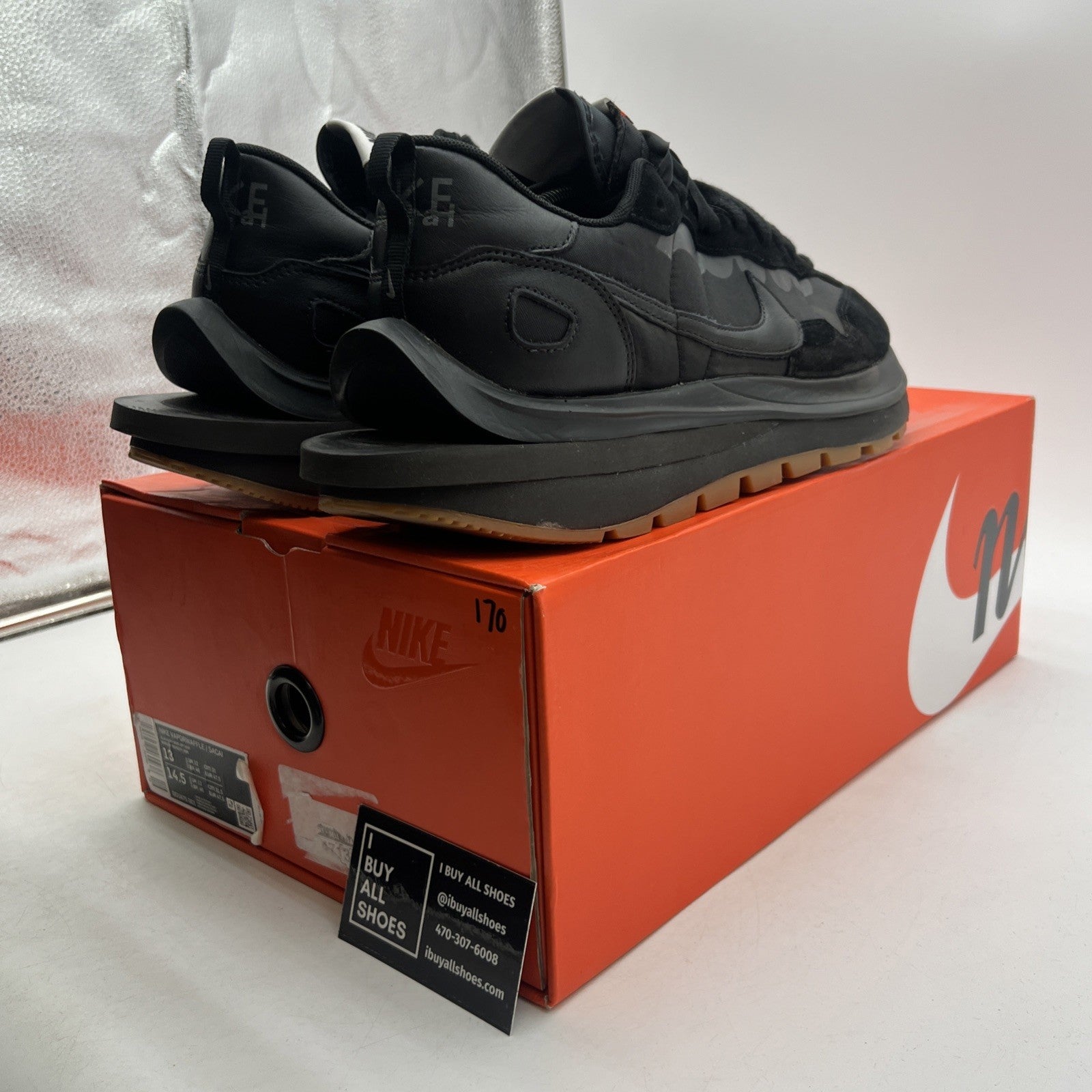 Size 13 - Nike VaporWaffle x Sacai Black (DD1875-001)