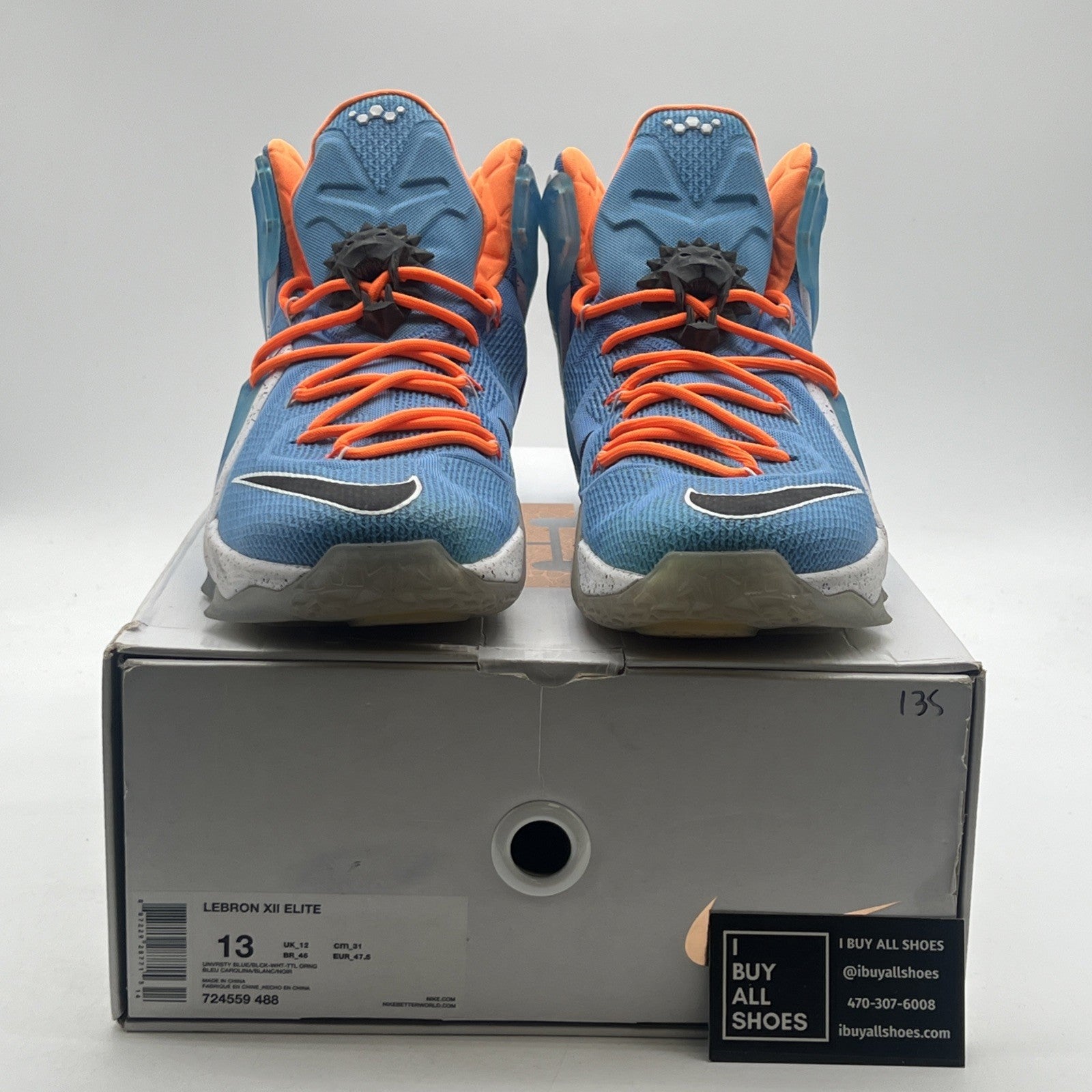Size 13 - Nike LeBron 12 Elite Elevate (724559-488)