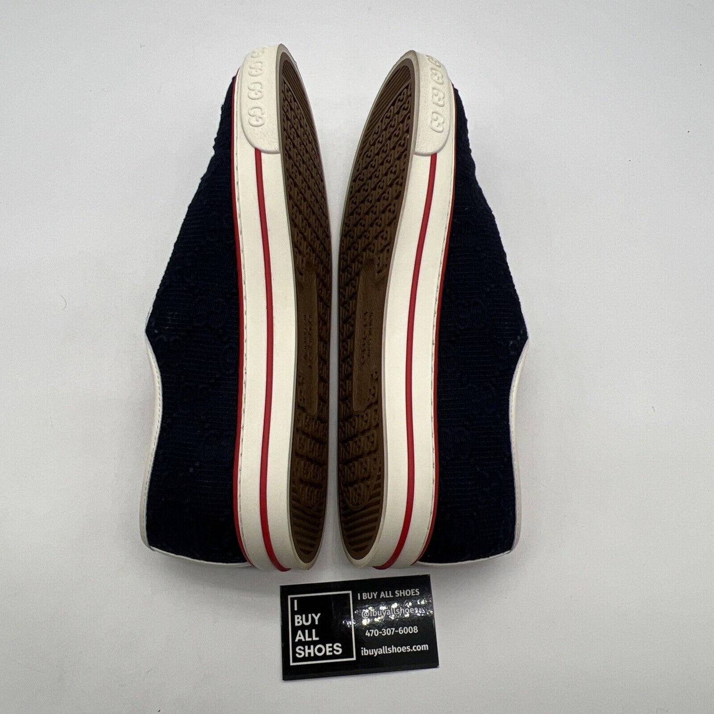 Size 10G - Gucci GG Tennis 1977 Sneaker Shoes Navy White