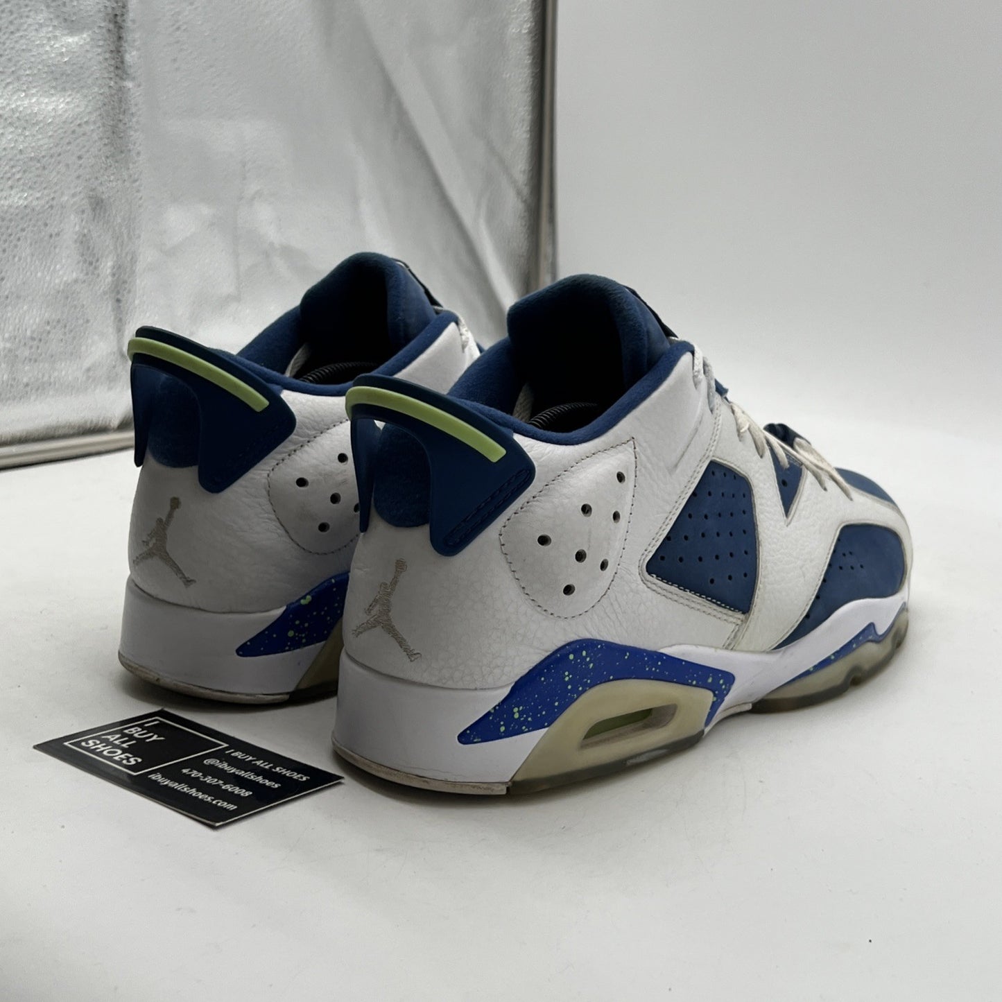Size 11.5 - Air Jordan 6 Low Ghost Green (304401-106)