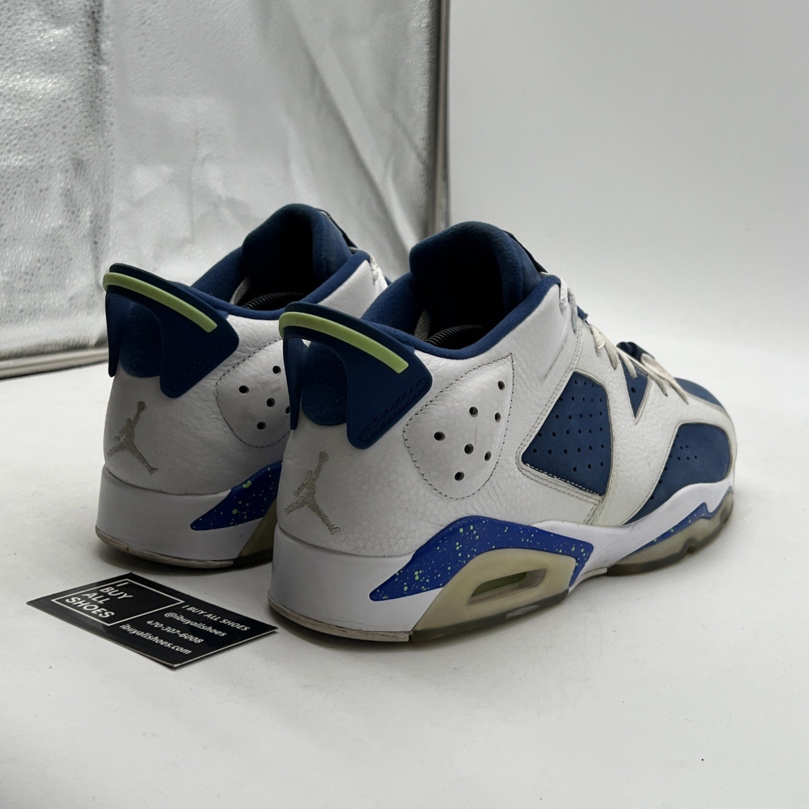 Size 11.5 - Air Jordan 6 Low Ghost Green (304401-106)