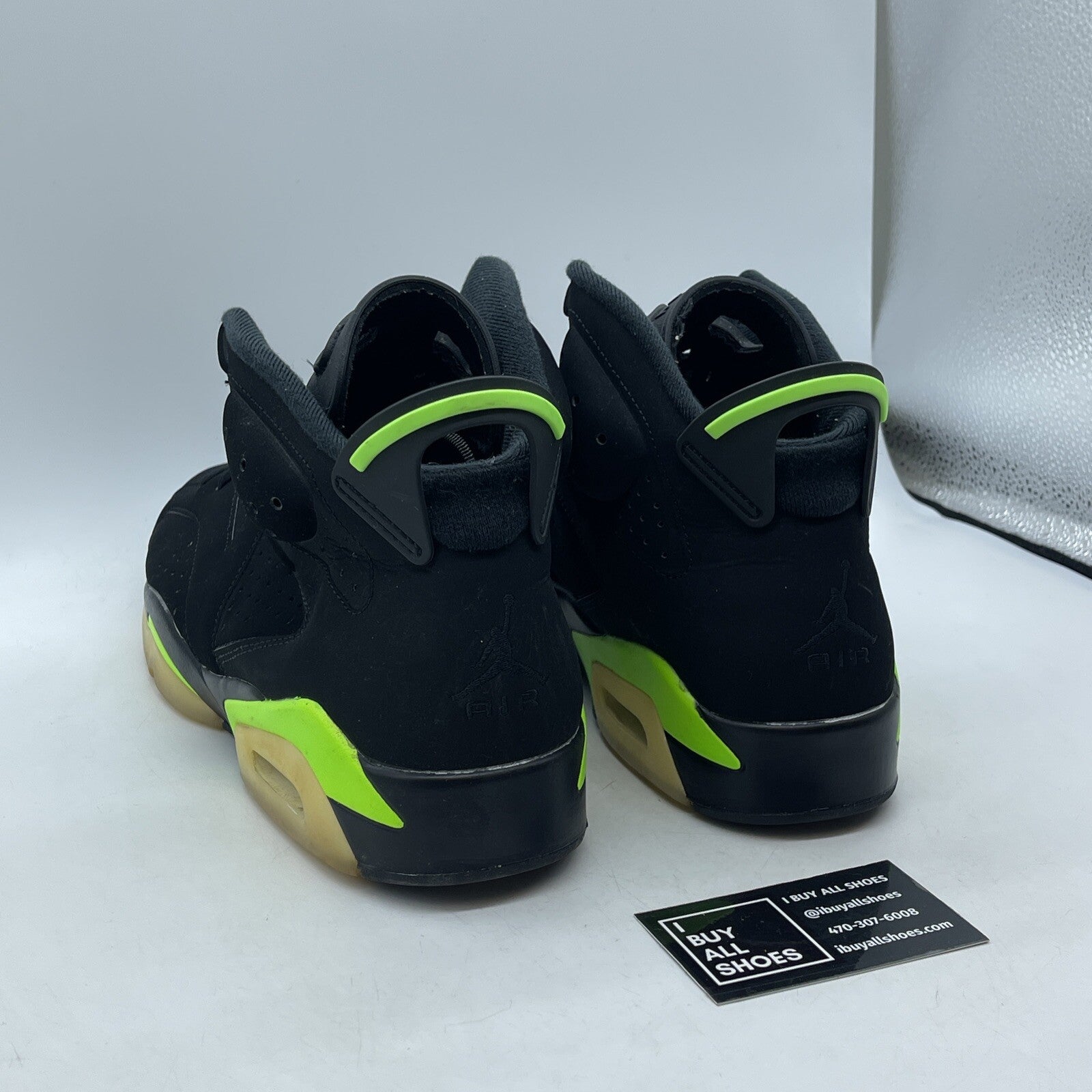 Size 12 - Jordan 6 Retro Electric Green 2021 Black Suede (CT8529-003)