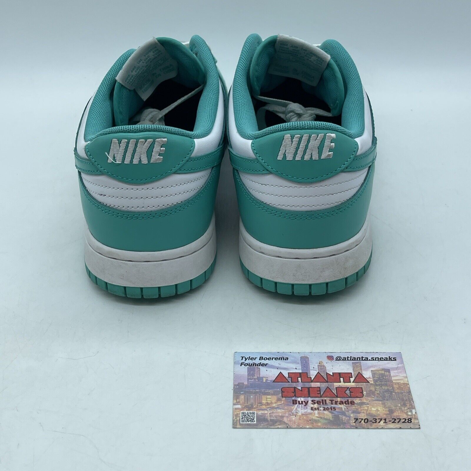 Size 11 - Nike Dunk Low Clear Jade Blue White Leather (DV0833-101)