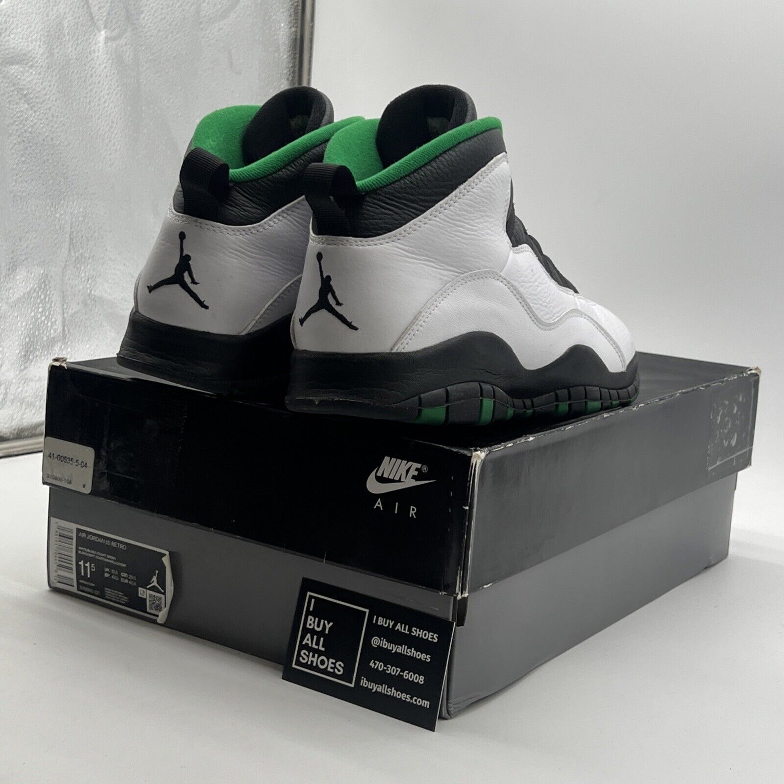 Size 11.5 - Air Jordan 10 Retro 2019 Seattle (310805-137)