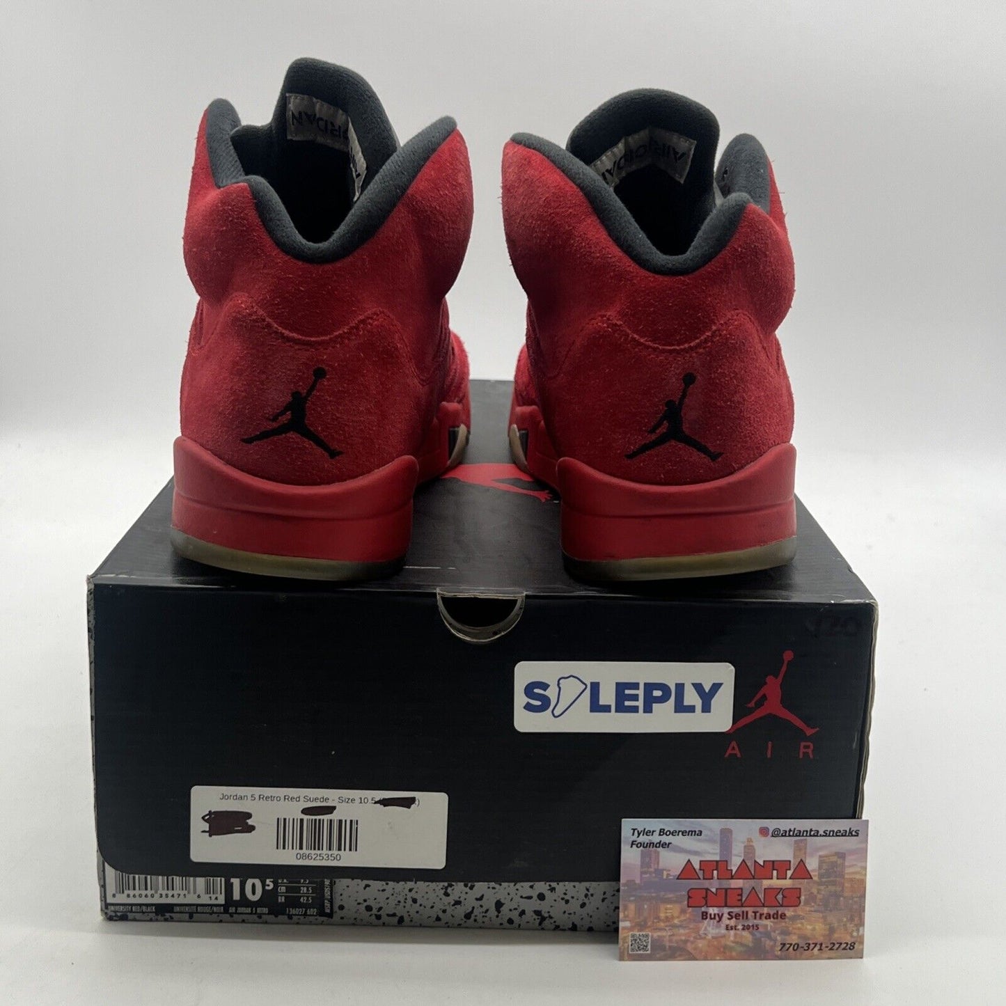 Size 10.5 - Air Jordan 5 Retro Red Suede (136027-602)