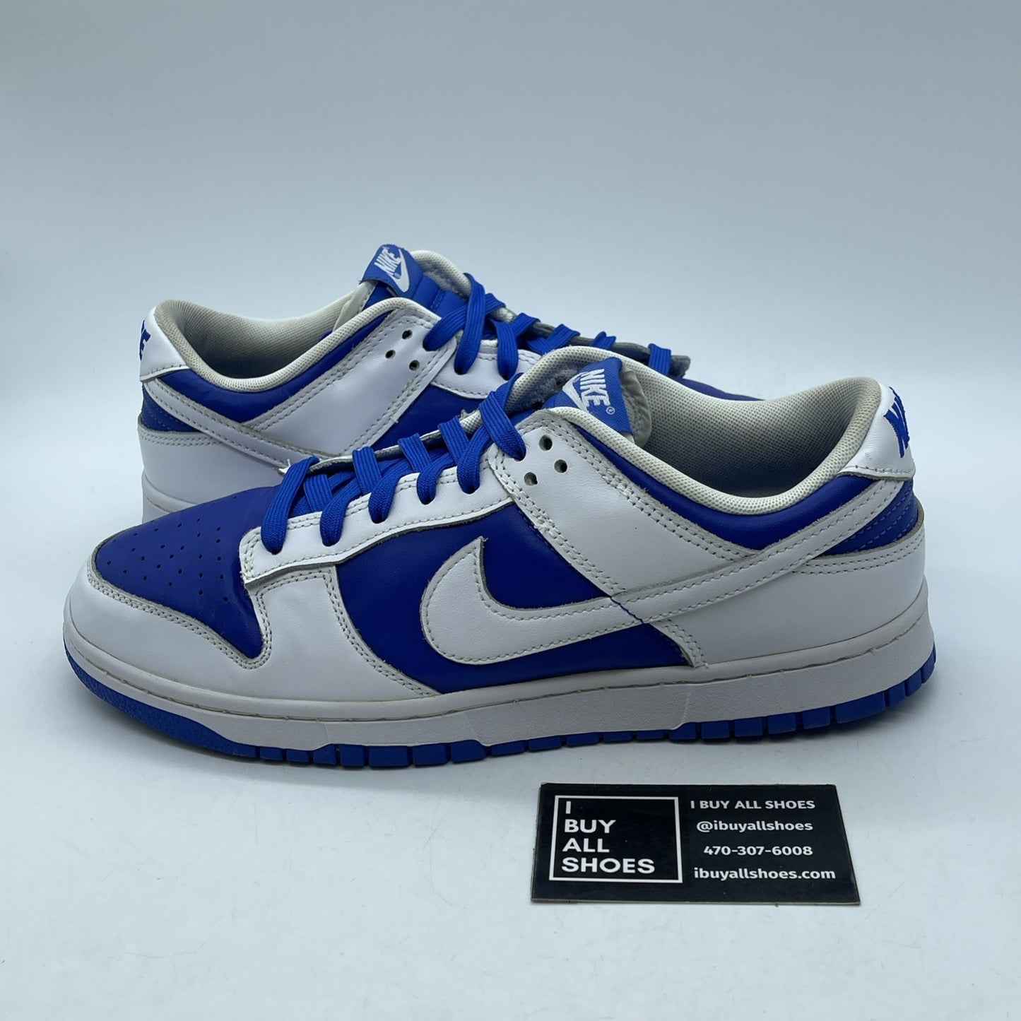 Size 10 - Nike Dunk Low Racer Blue 2022 White Leather (DD1391-401)
