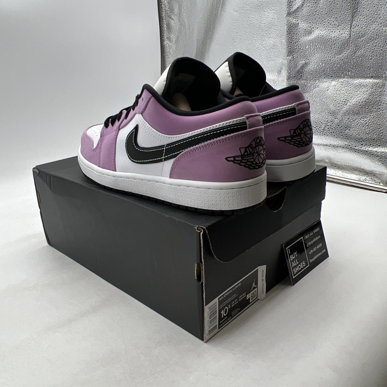 Size 10.5 - Air Jordan 1 SE Low Violet Shock (CK3022-503)