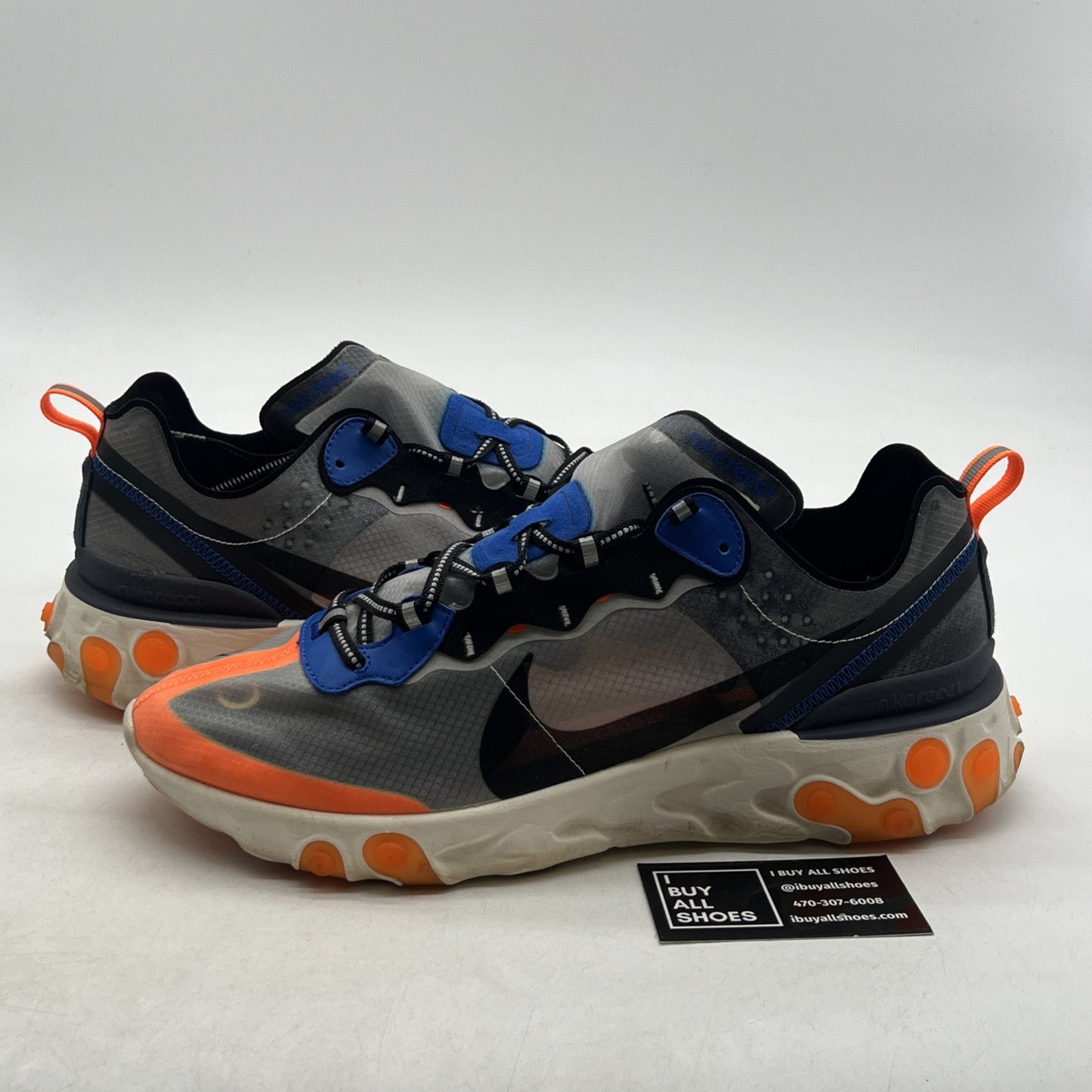 Size 13 - Nike React Element 87 Total Orange (AQ1090-004)