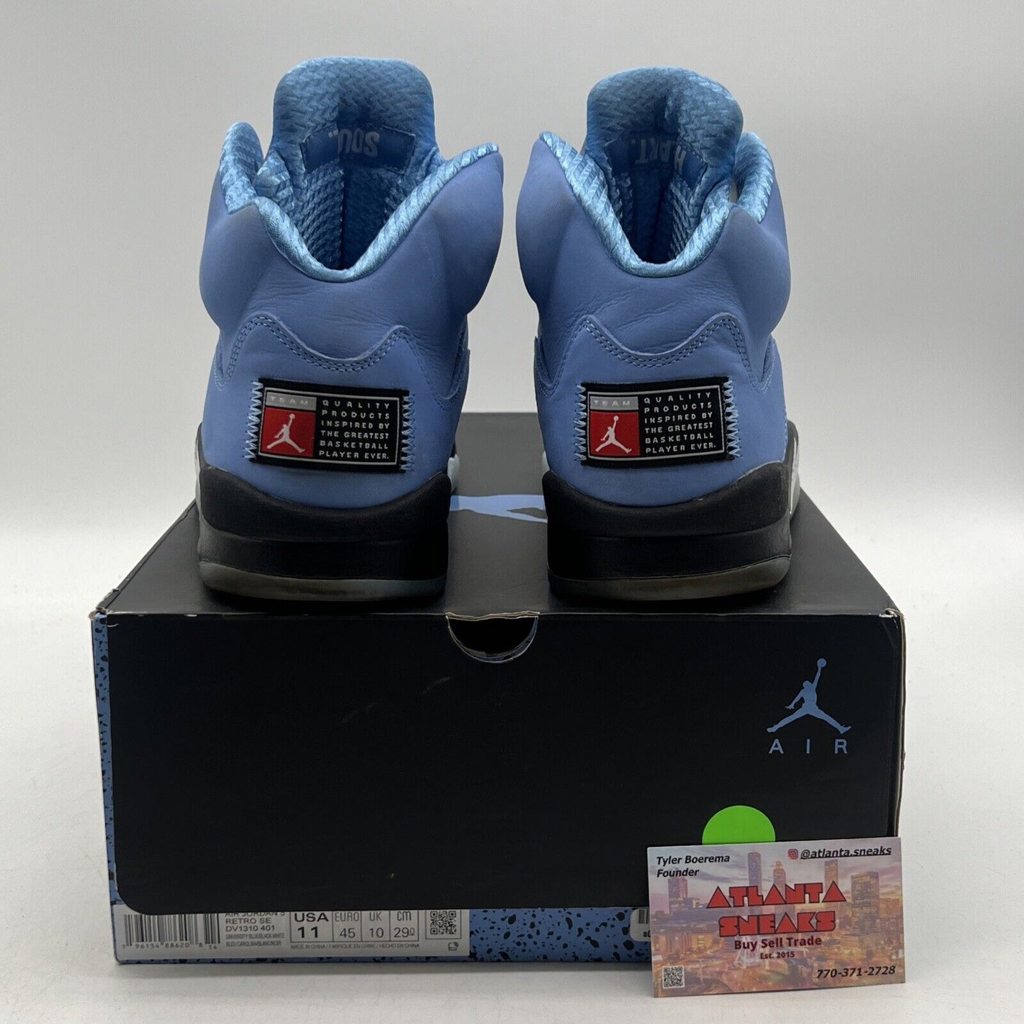 Size 11 - Jordan 5 Retro SE Mid UNC Black Grey Suede Blue (DV1310-401)