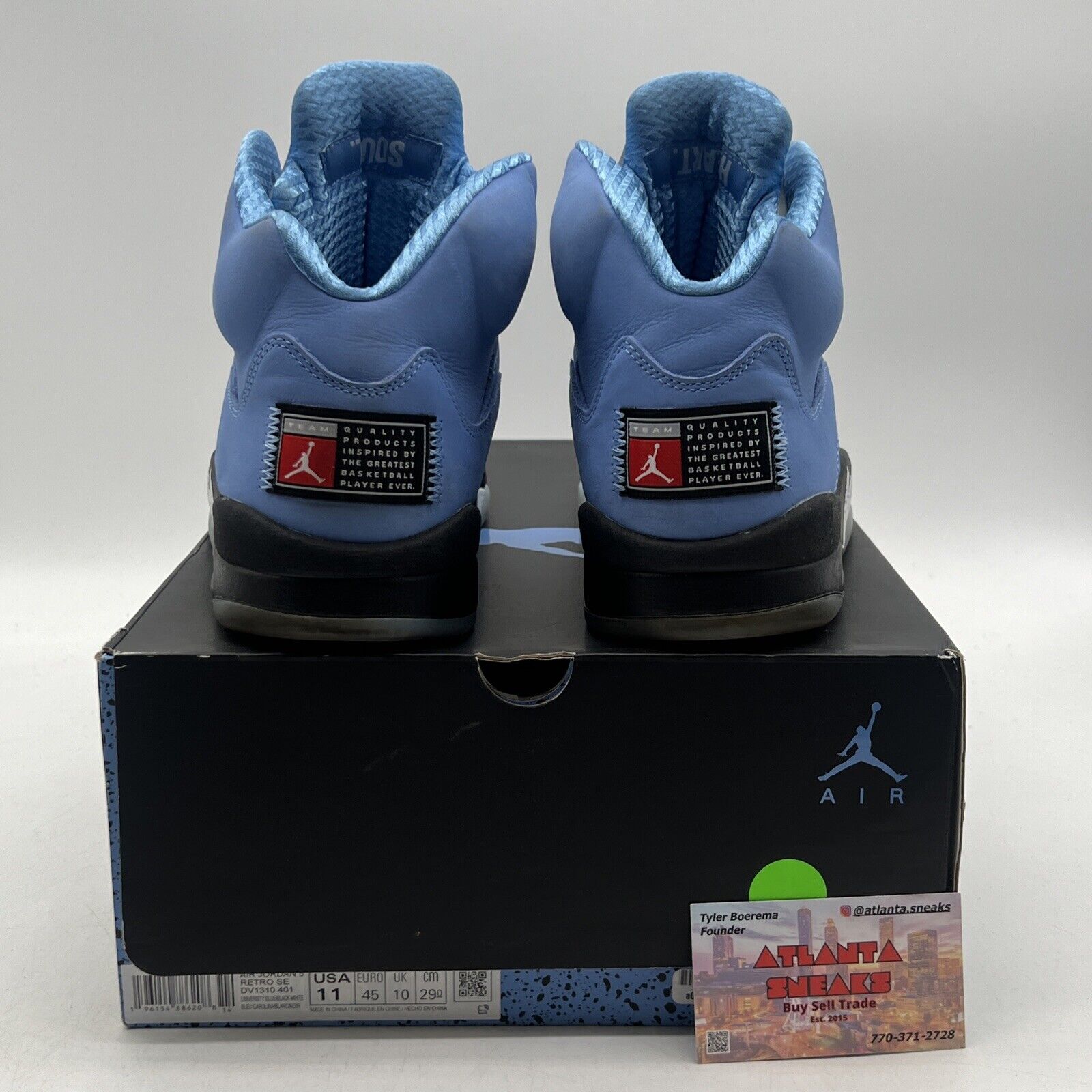 Size 11 - Jordan 5 Retro SE Mid UNC Black Grey Suede Blue (DV1310-401)