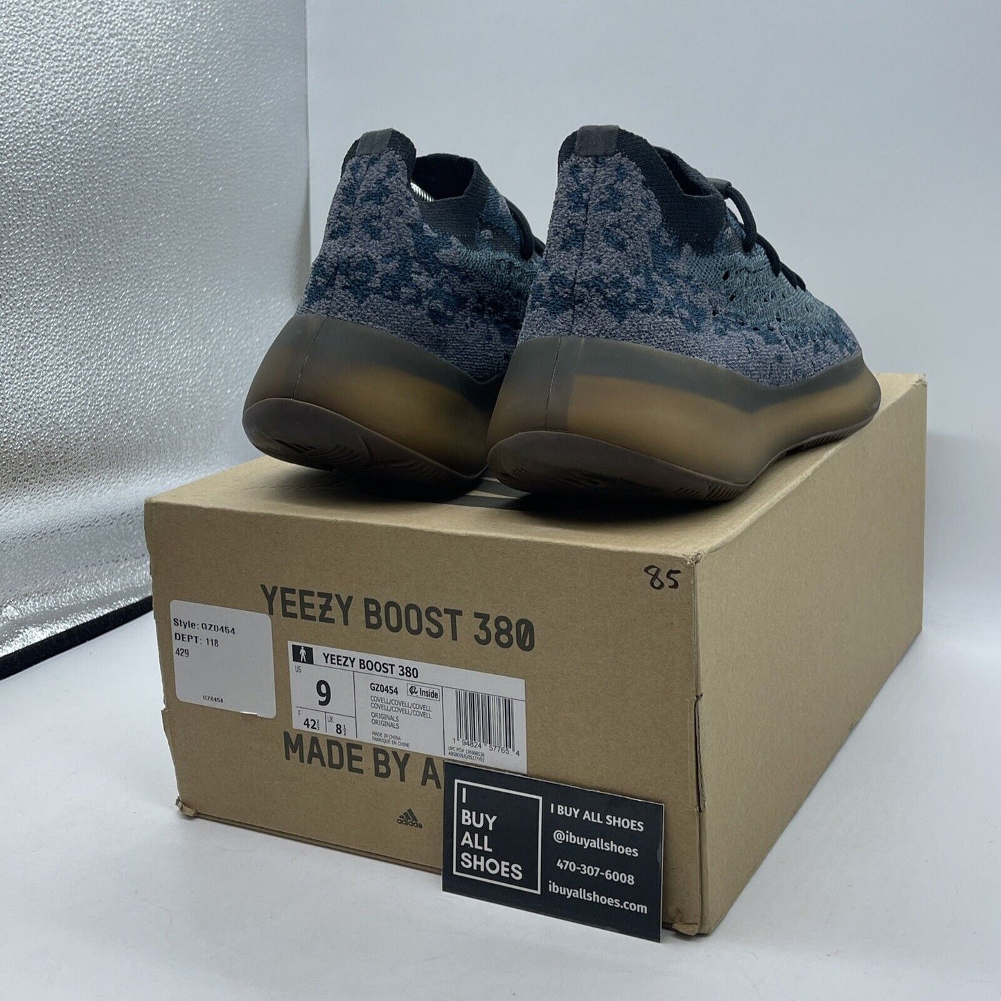 Size 9 - adidas Yeezy Boost 380 Covellite Blue Purple Suede (GZ0454)