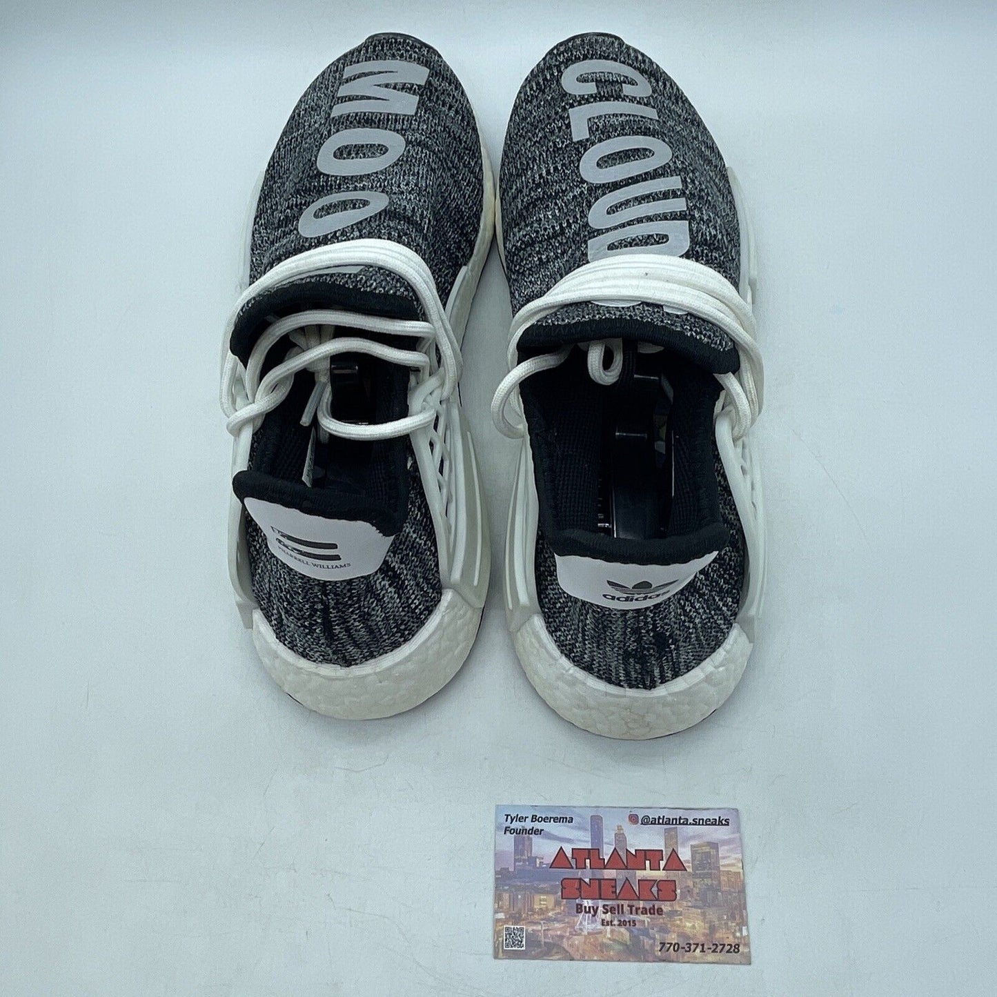 Size 9 - adidas Pharrell x NMD Human Race Trail  Oreo Black White (AC7359)