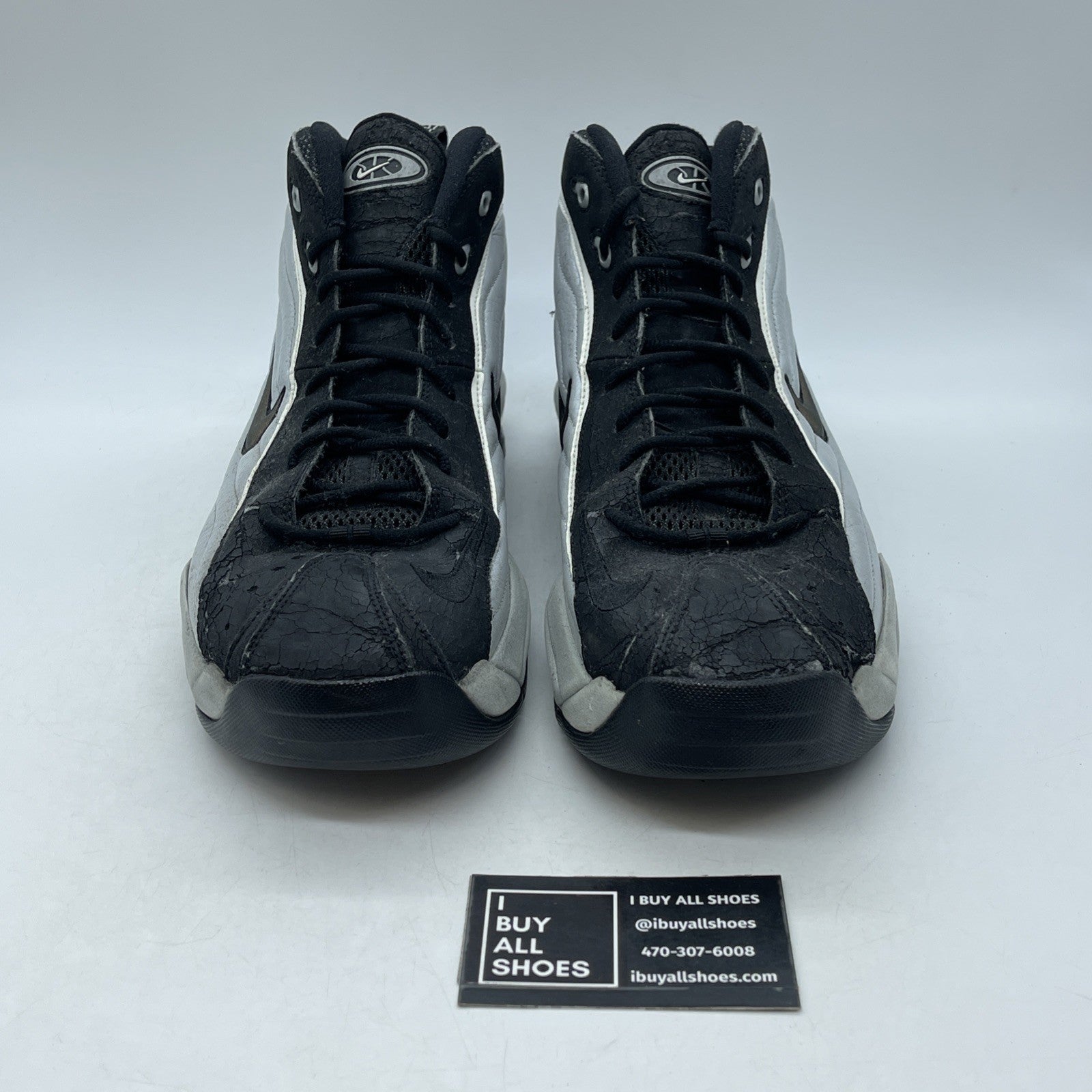 Size 12 - Nike Air Total Max Uptempo Metallic Silver Black (366724-001)